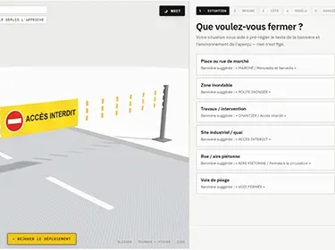 Configurez votre barrière textile